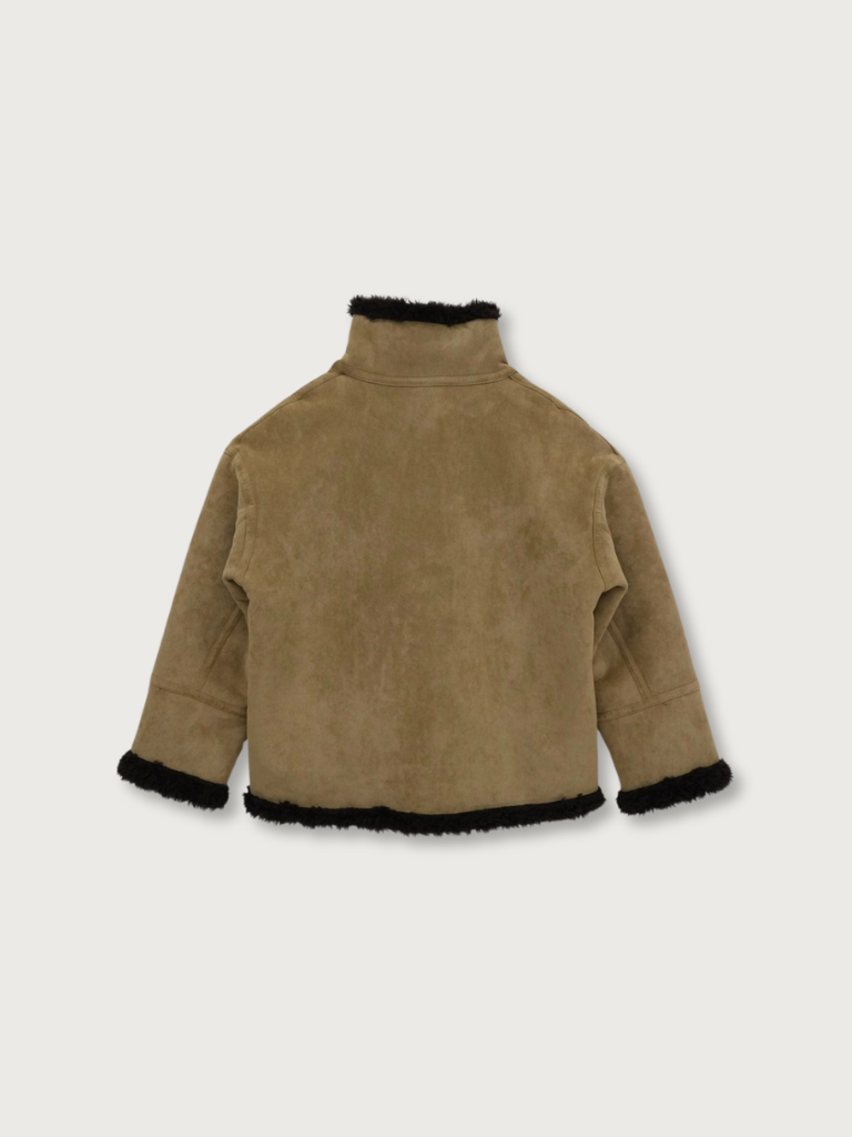 reversible mouton jacket