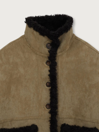 reversible mouton jacket