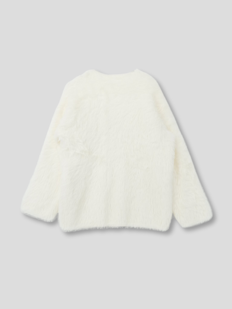 feather knit pullover