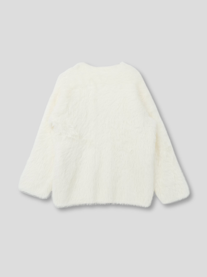 feather knit pullover