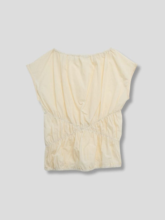 shirring crop tops