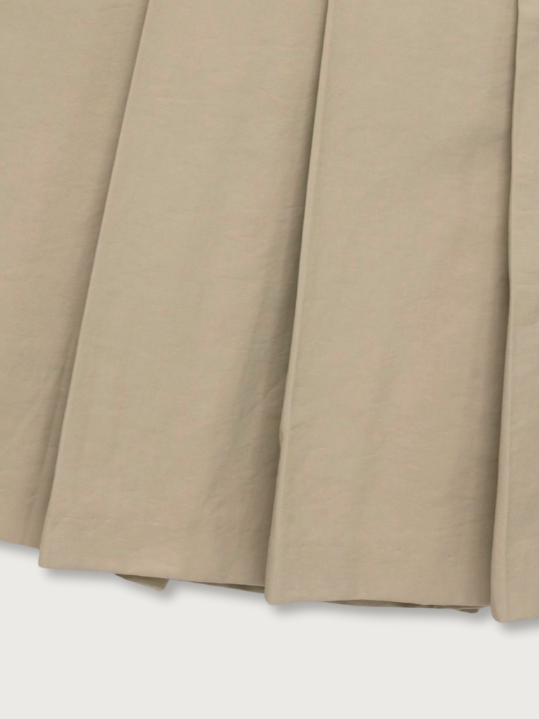 pleats midi skirt