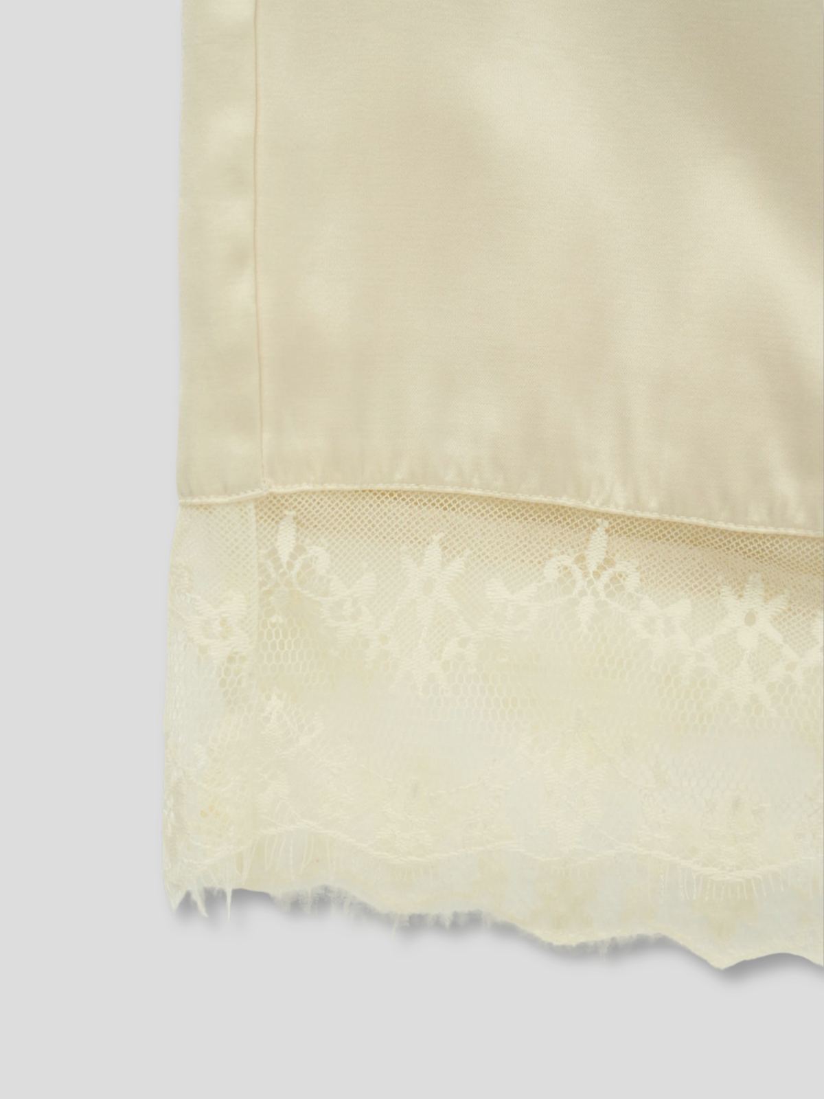 lace satin long skirt