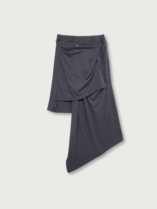 multi draping wrap skirt