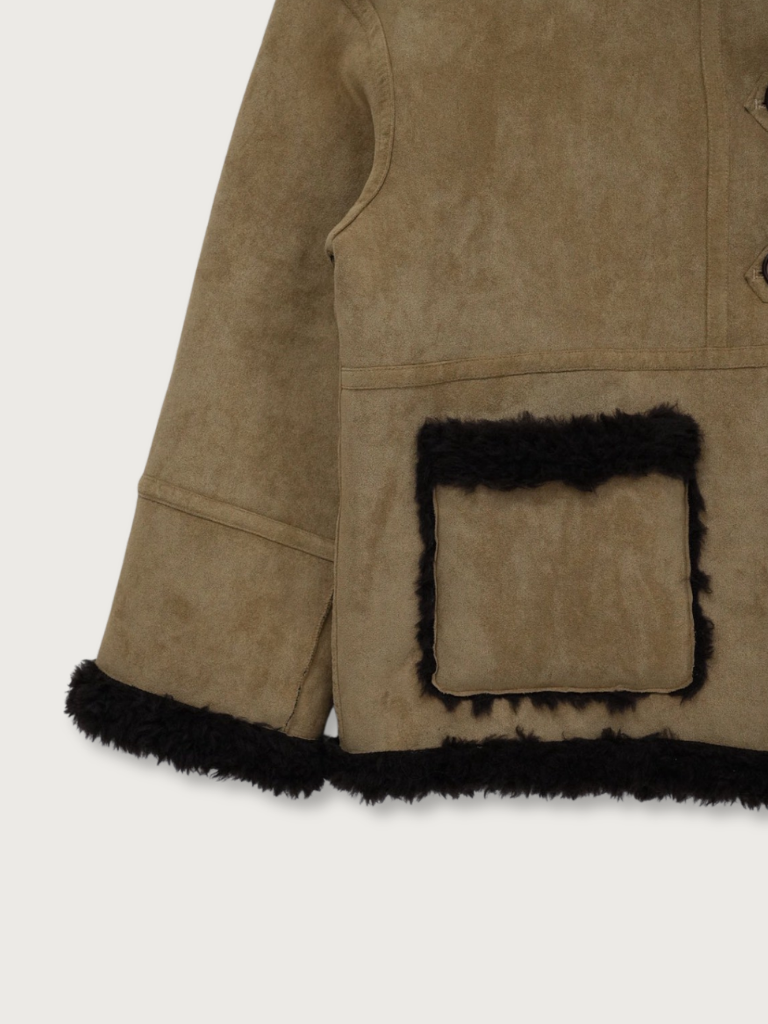 reversible mouton jacket