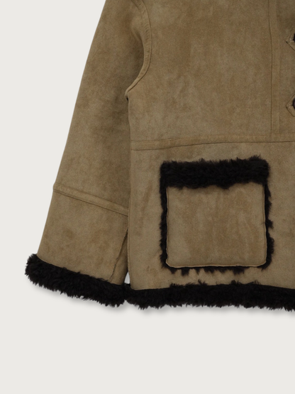 reversible mouton jacket
