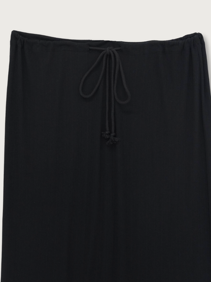 rib sheer long skirt