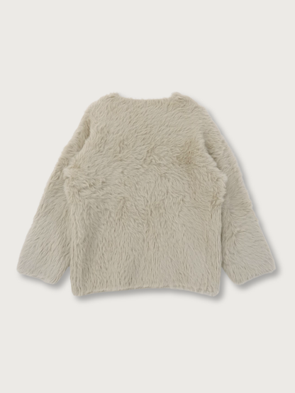 feather knit pullover