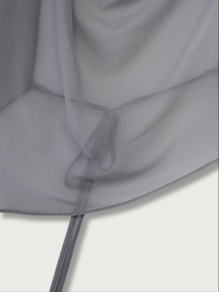 halter neck sheer blouse
