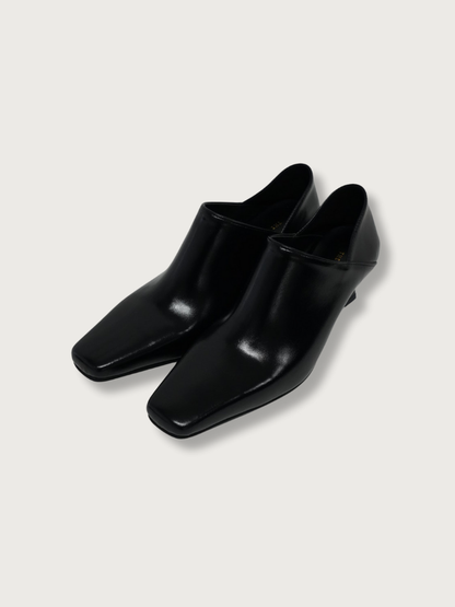square heel loafer
