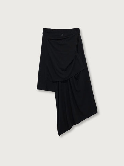 multi draping wrap skirt