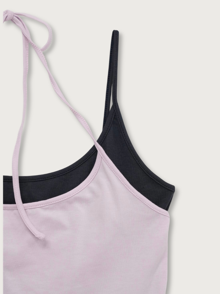 two tone halter cami