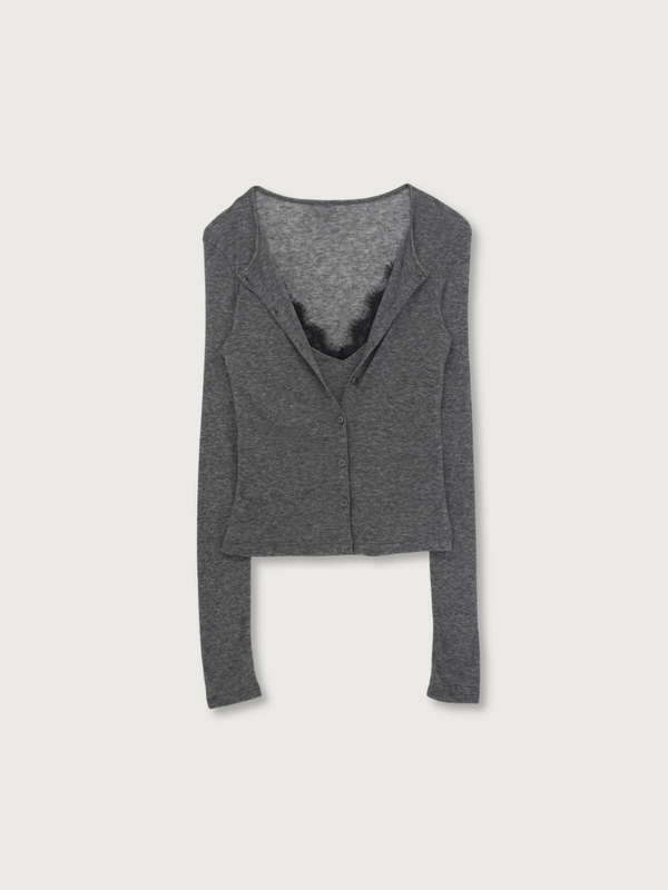 layered cardigan set