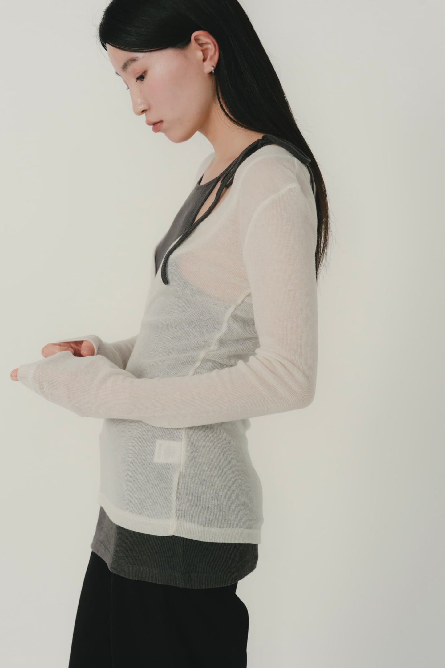 cami layered sheer top