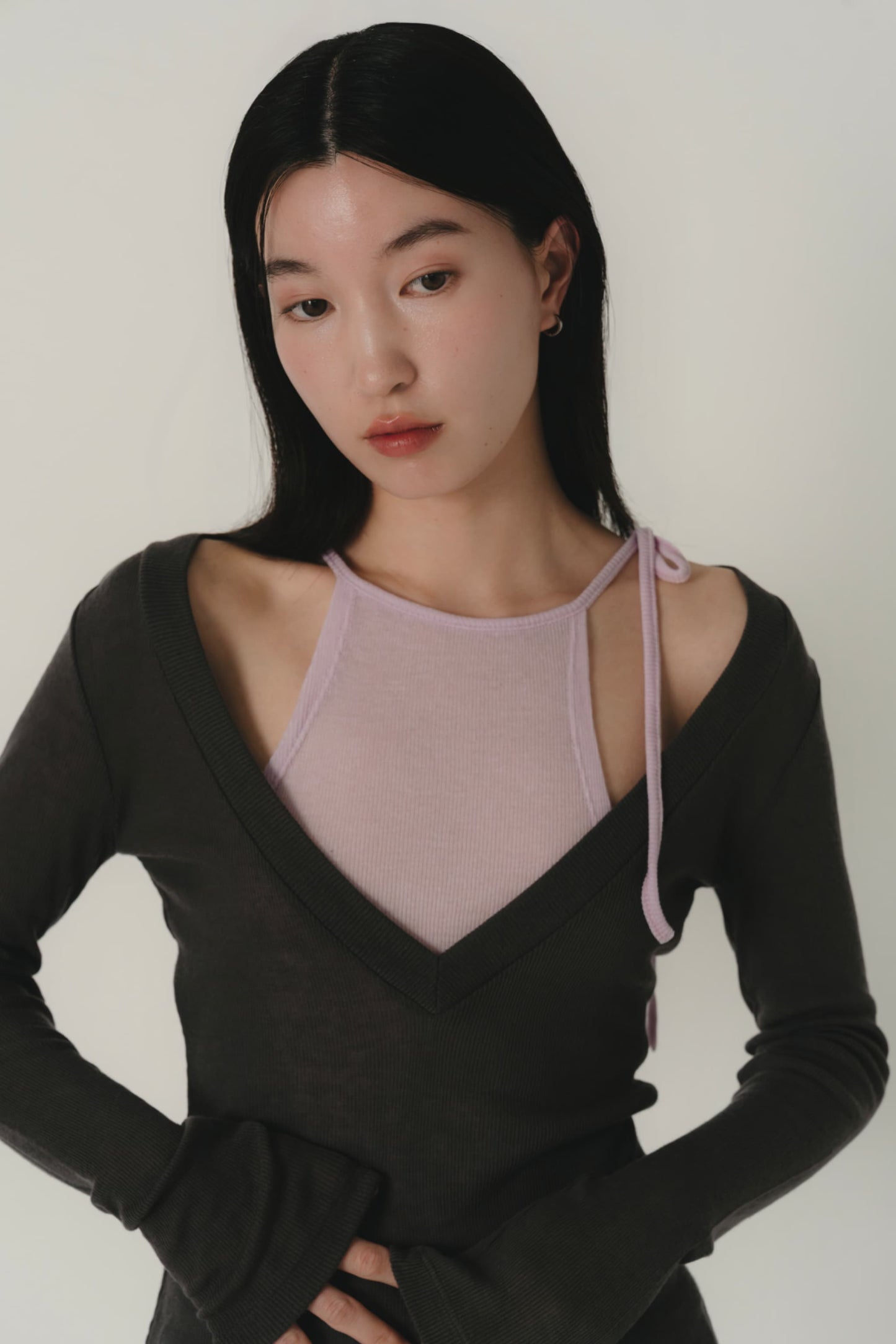 cami layered sheer top