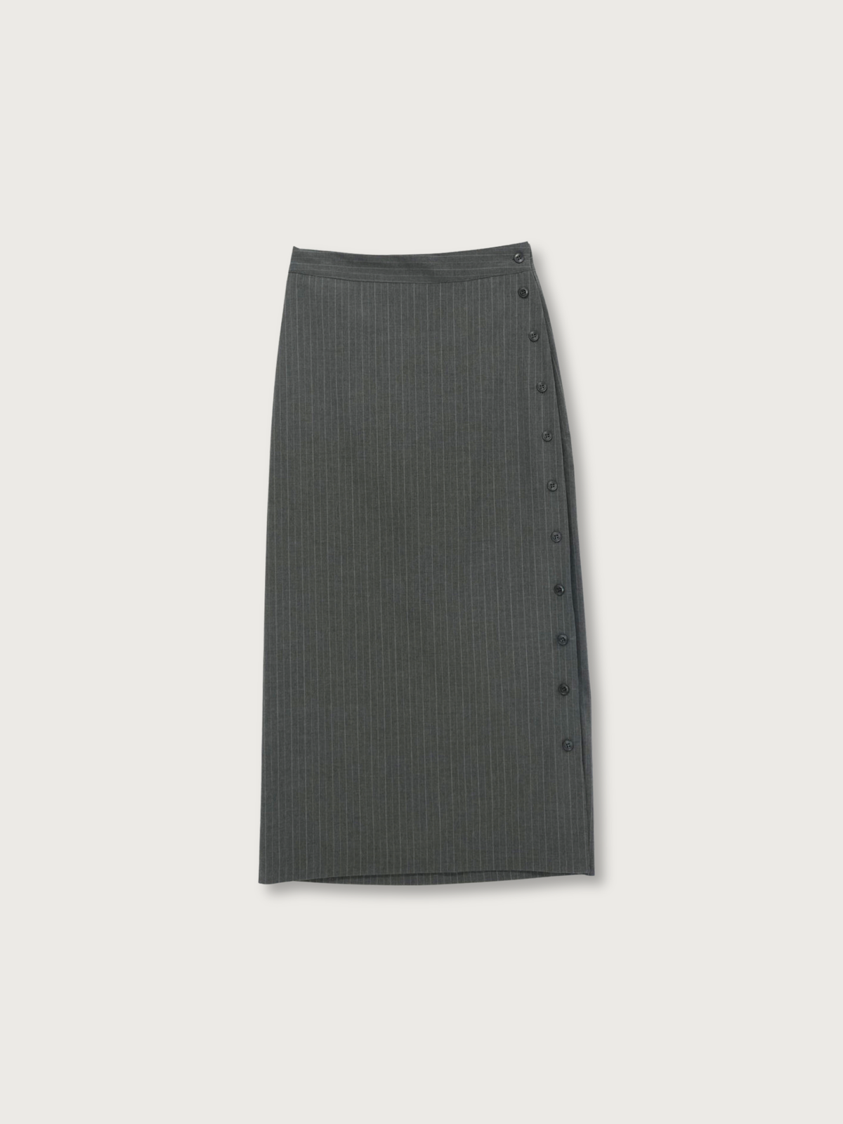 pinstripe long skirt