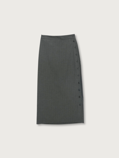 pinstripe long skirt
