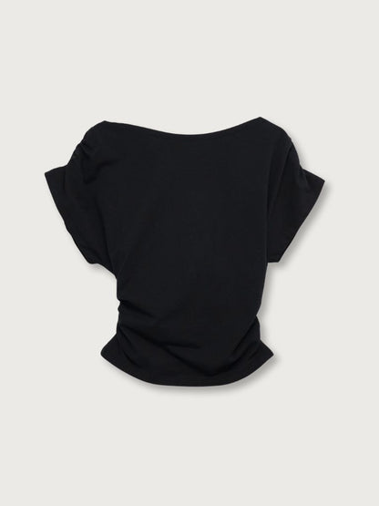 V shirring tee