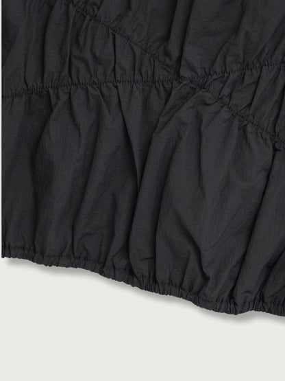 shirring crop tops