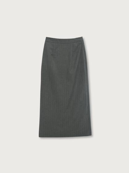 pinstripe long skirt