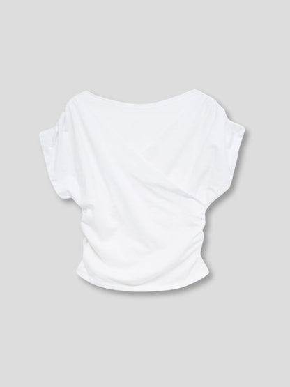 V shirring tee
