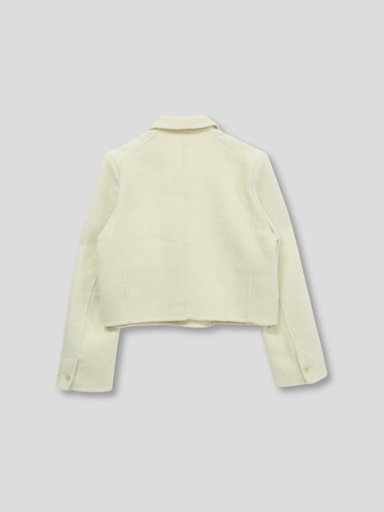 wool double mini jacket