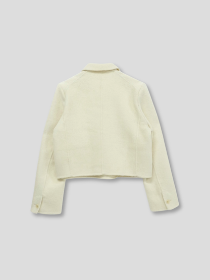 wool double mini jacket