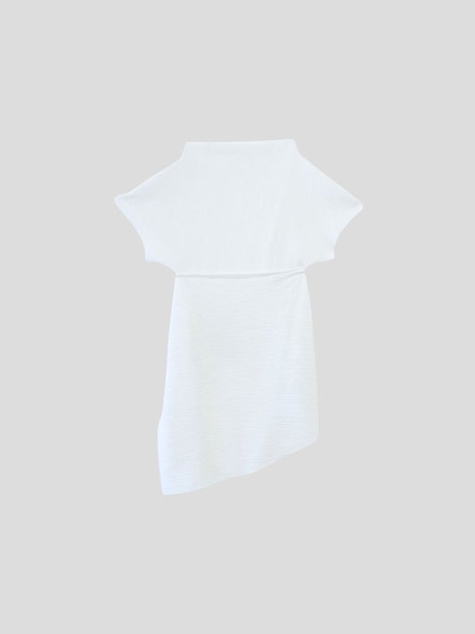 pleats scarf tee