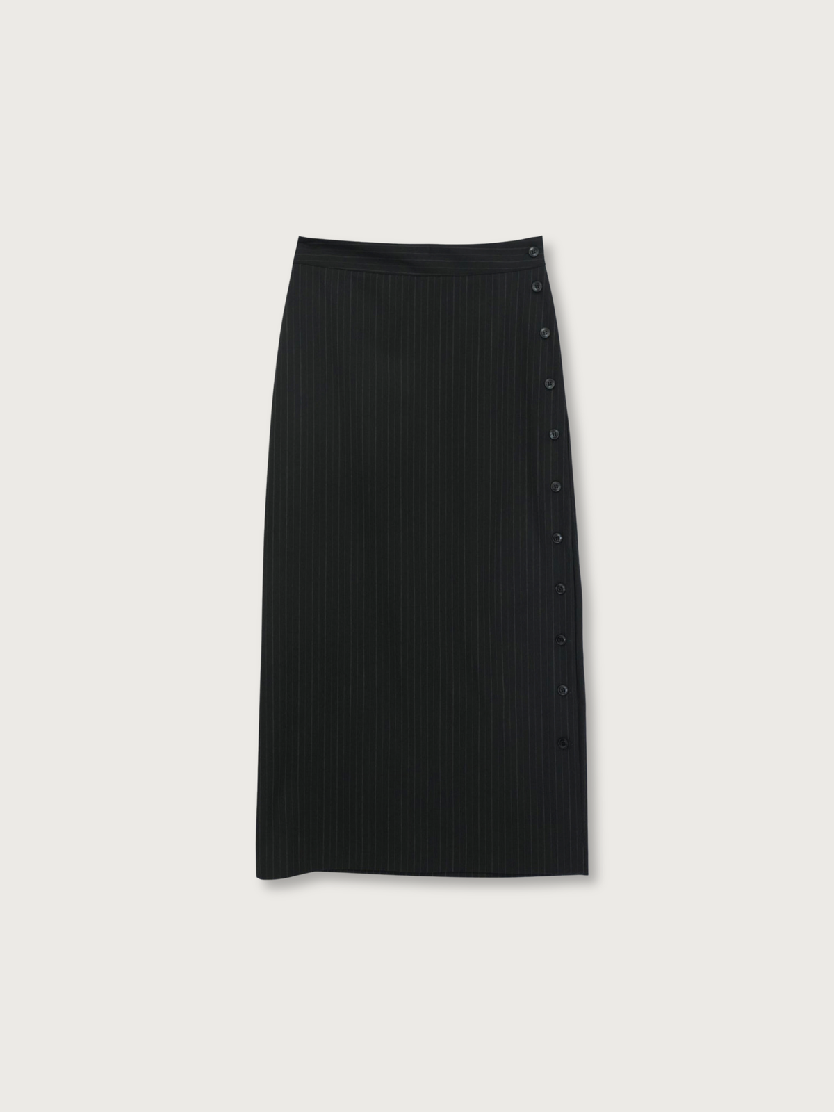 pinstripe long skirt