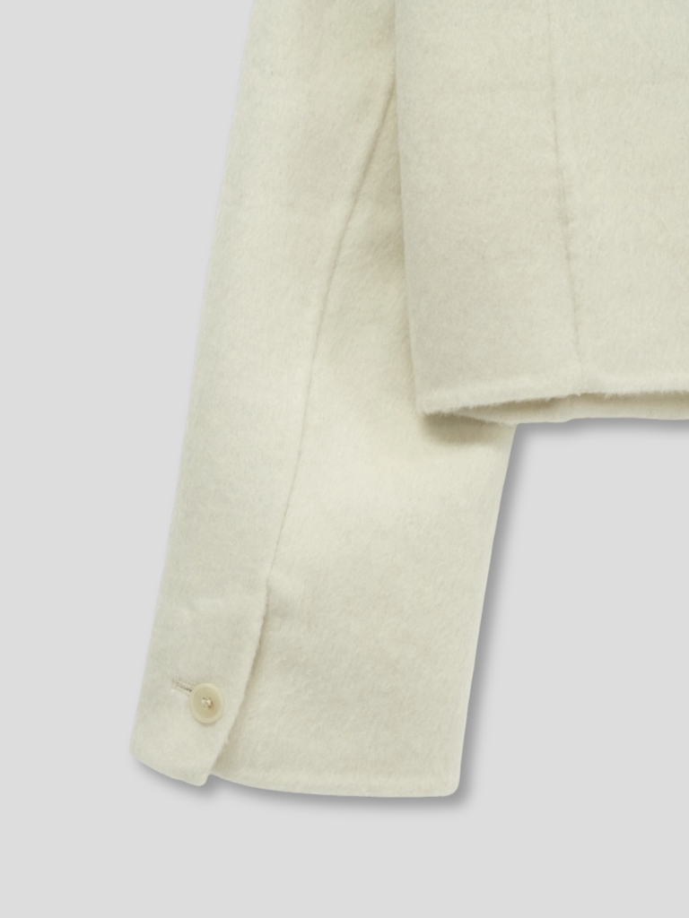 wool double mini jacket