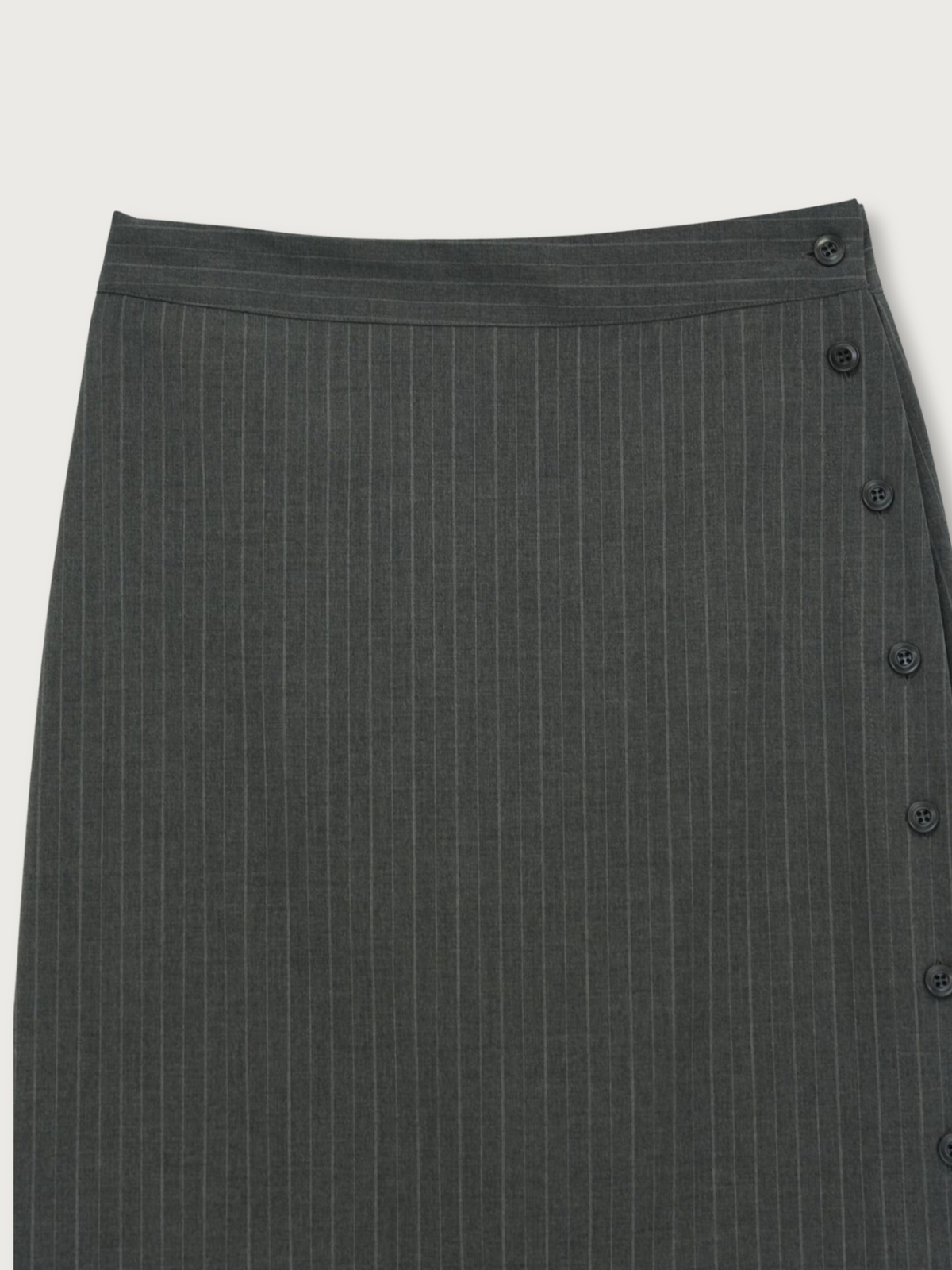 pinstripe long skirt