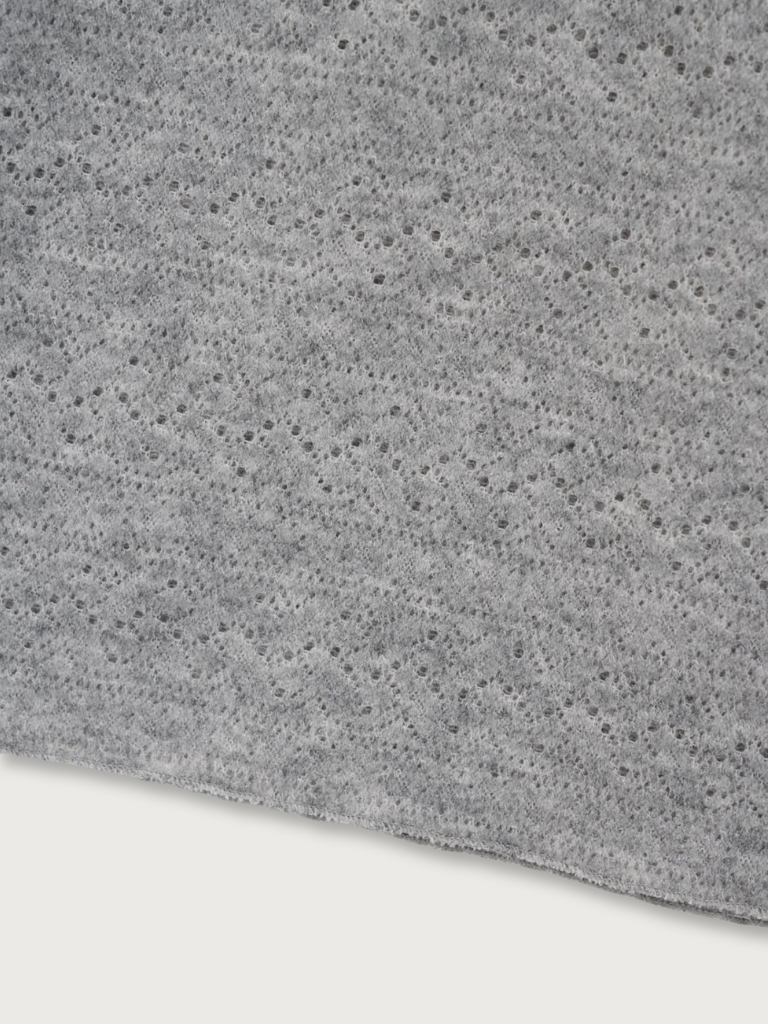 scarf sheer knit top