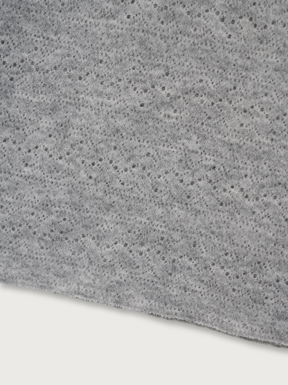 scarf sheer knit top