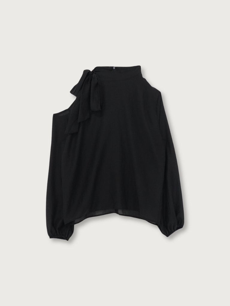 open shoulder blouse