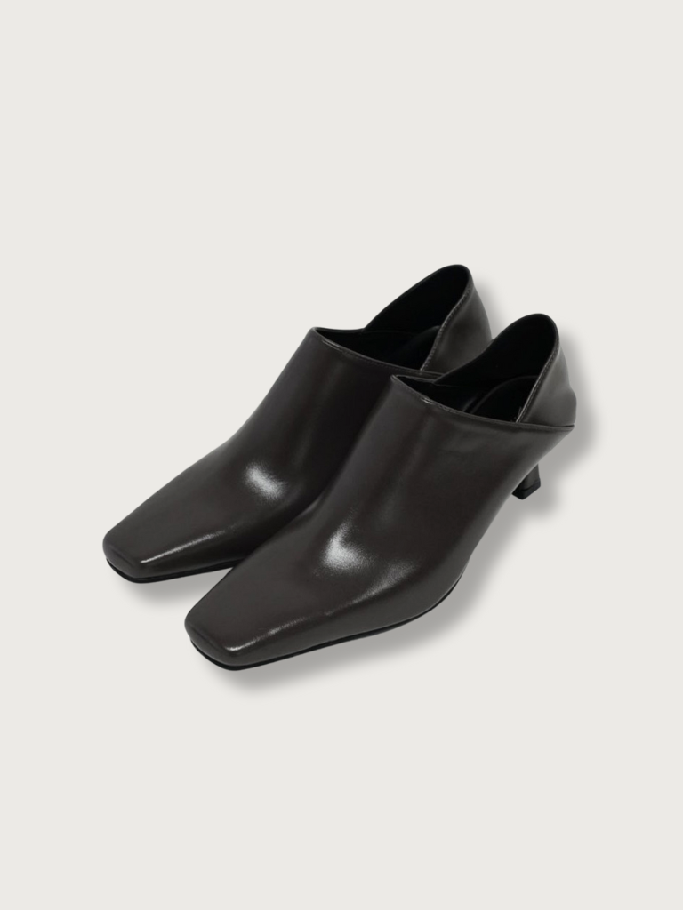 square heel loafer