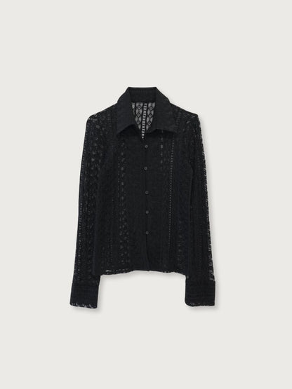 sheer lace shirt