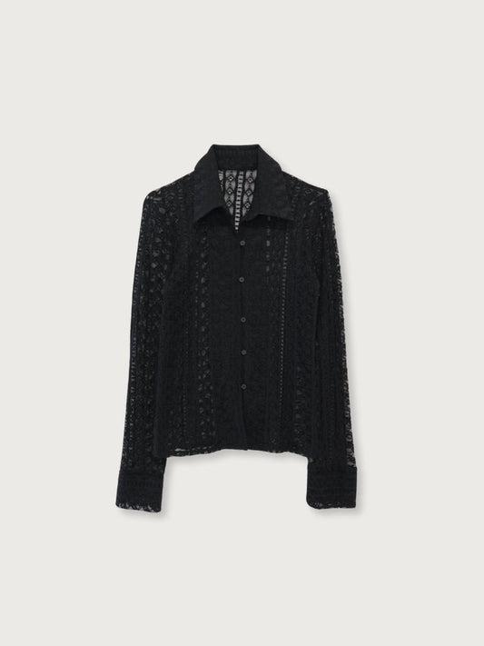 sheer lace shirt