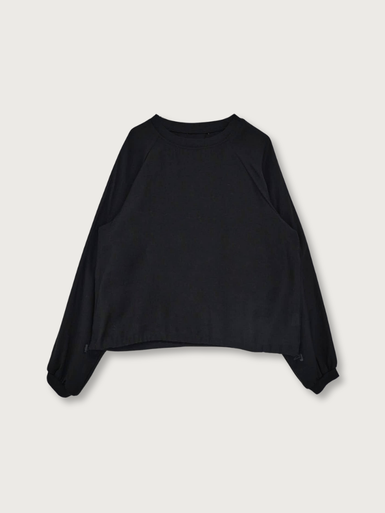sheer sweat pullover