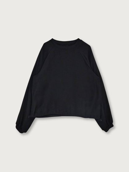 sheer sweat pullover