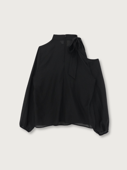 open shoulder blouse