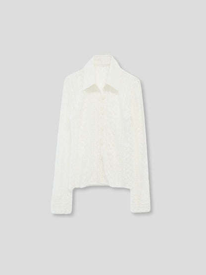 sheer lace shirt