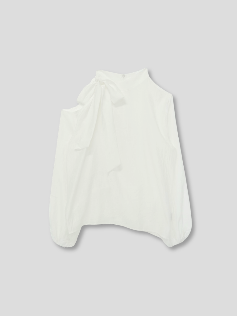 open shoulder blouse