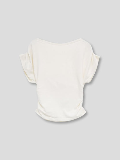V shirring tee