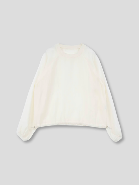 sheer sweat pullover