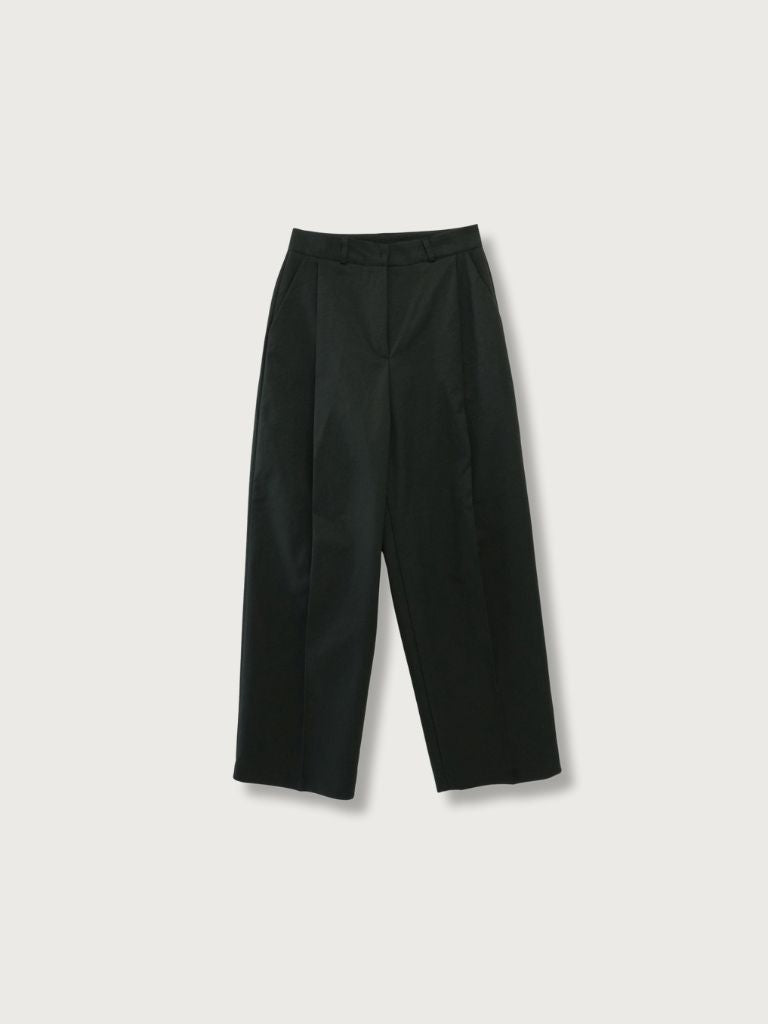 wide tucked pants
