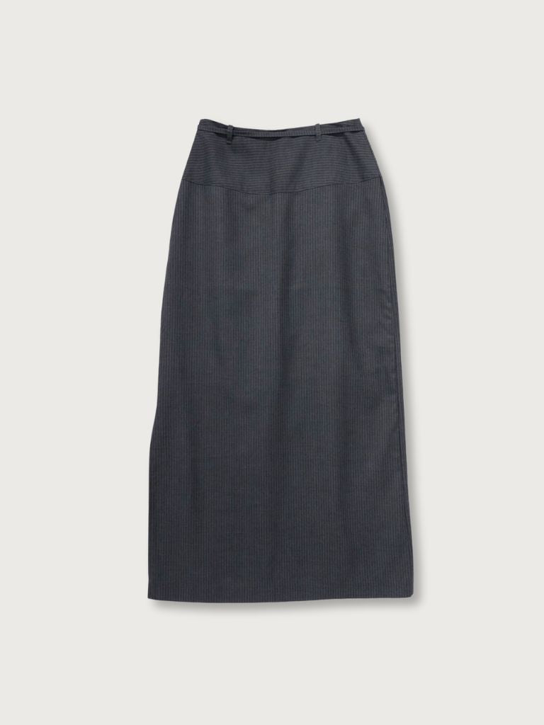 stripe maxi skirt