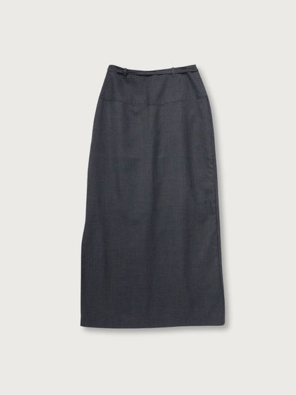 stripe maxi skirt