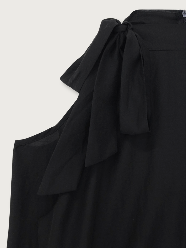 open shoulder blouse