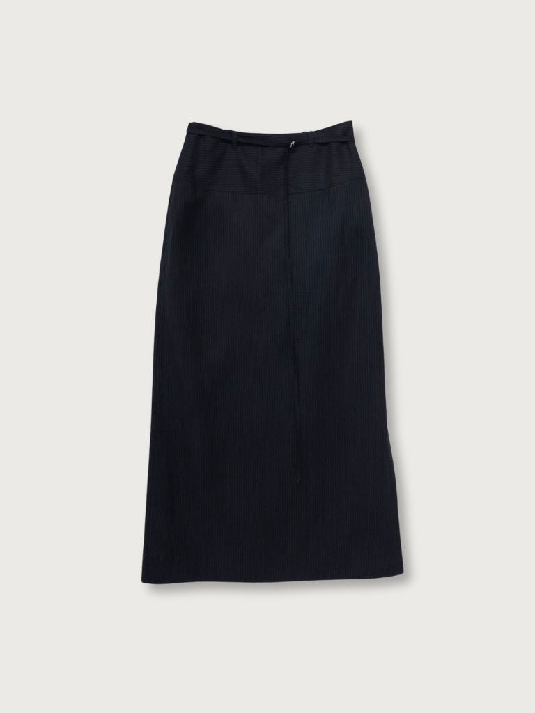 stripe maxi skirt