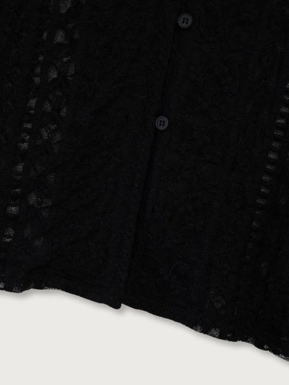 sheer lace shirt